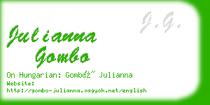 julianna gombo business card